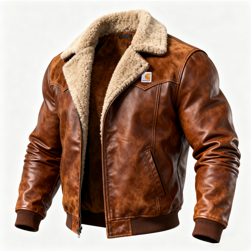 Classic Aviator Jacket With Warm Lining - Perfect For Winter And Casual Outings-Unitsen