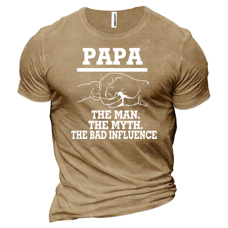 Pa Pa Men's Cotton T-Shirt-Unitsen