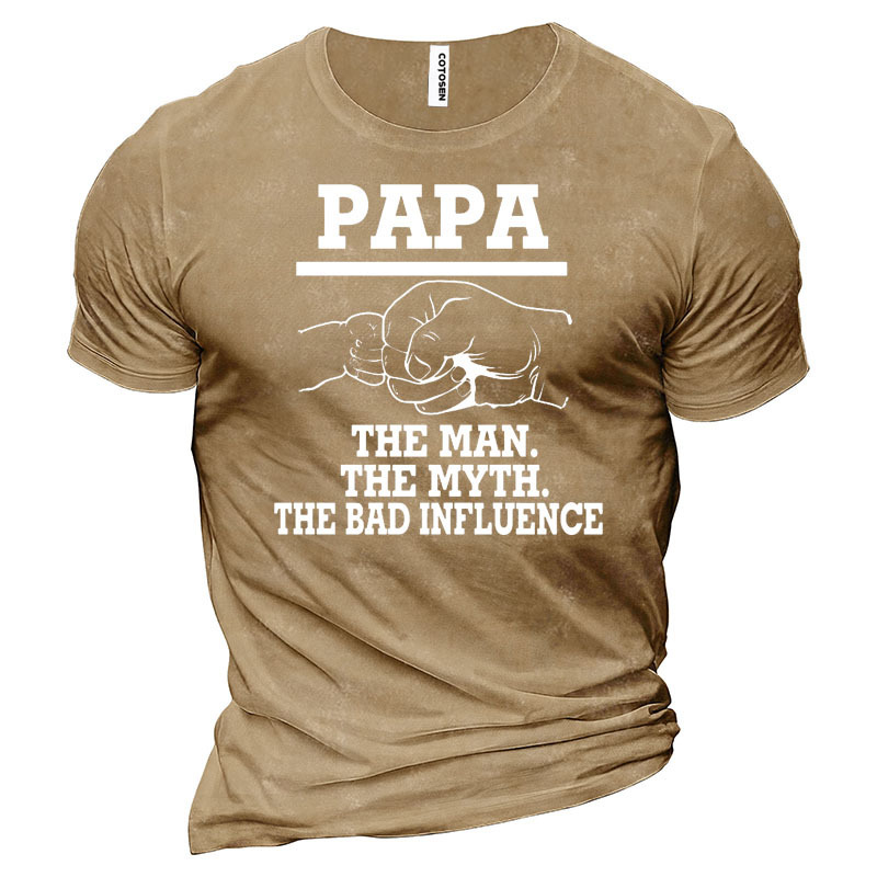Pa Pa Men's Cotton T-Shirt-Unitsen