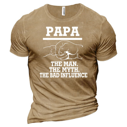 Pa Pa Men's Cotton T-Shirt-Unitsen