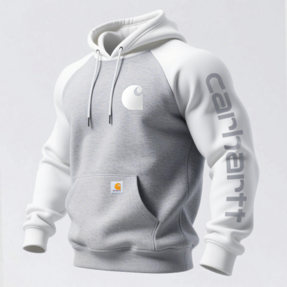 Carhartt Men's Casual Contrast Color Raglan Sleeve Hooded Sweatshirt-Unitsen