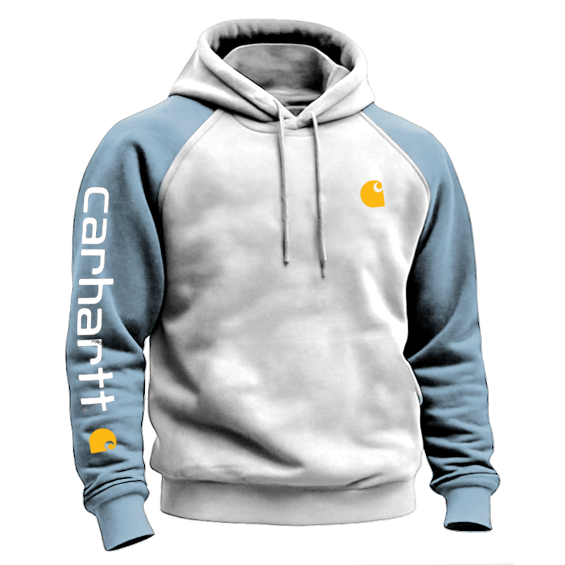 Austenitic Fleece For Warmth Stylish Contrast Color Hoodie For Everyday Wear-Unitsen