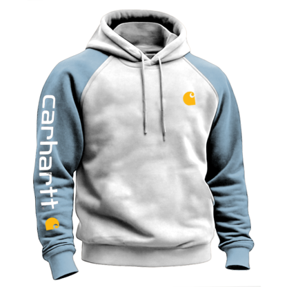 Austenitic Fleece For Warmth Stylish Contrast Color Hoodie For Everyday Wear-Unitsen