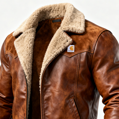 Classic Aviator Jacket With Warm Lining - Perfect For Winter And Casual Outings-Unitsen