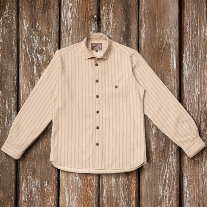 Vintage Striped Shirt With Adjustable Suspenders - Perfect For Casual And Workwear Styles-Unitsen