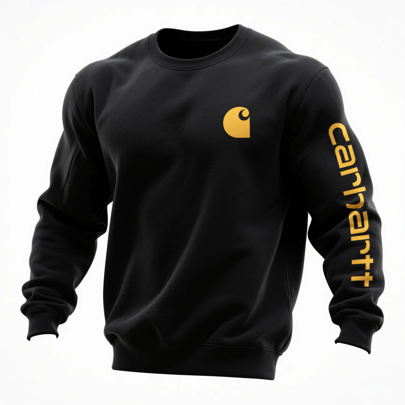 Carhartt Men's Loose Casual Crew Neck Sweatshirt-Unitsen