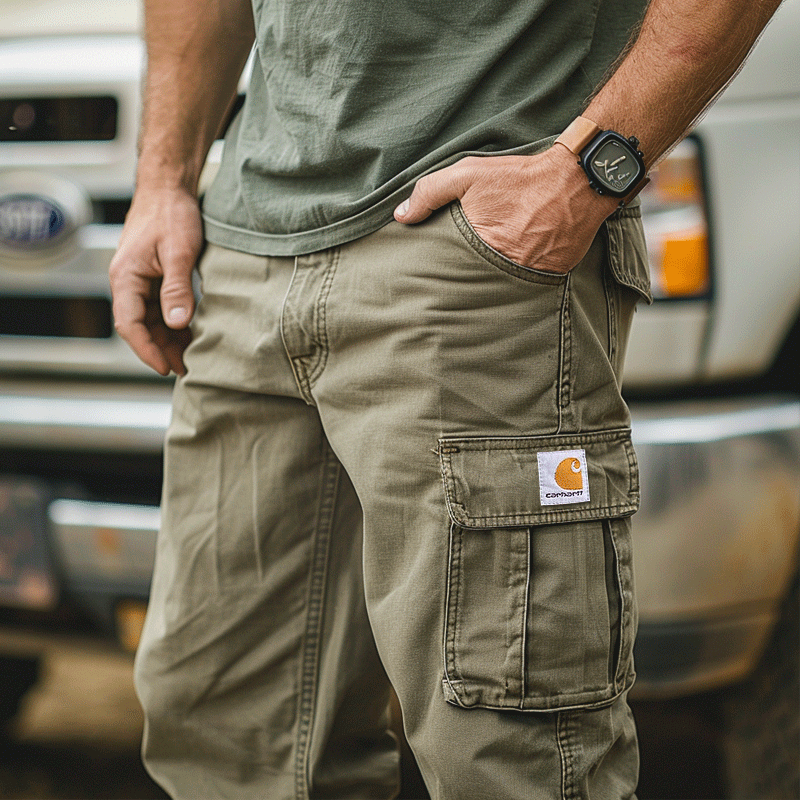 Carhartt Men's Vintage Cargo Pants With Multi-Pocket Design-Unitsen