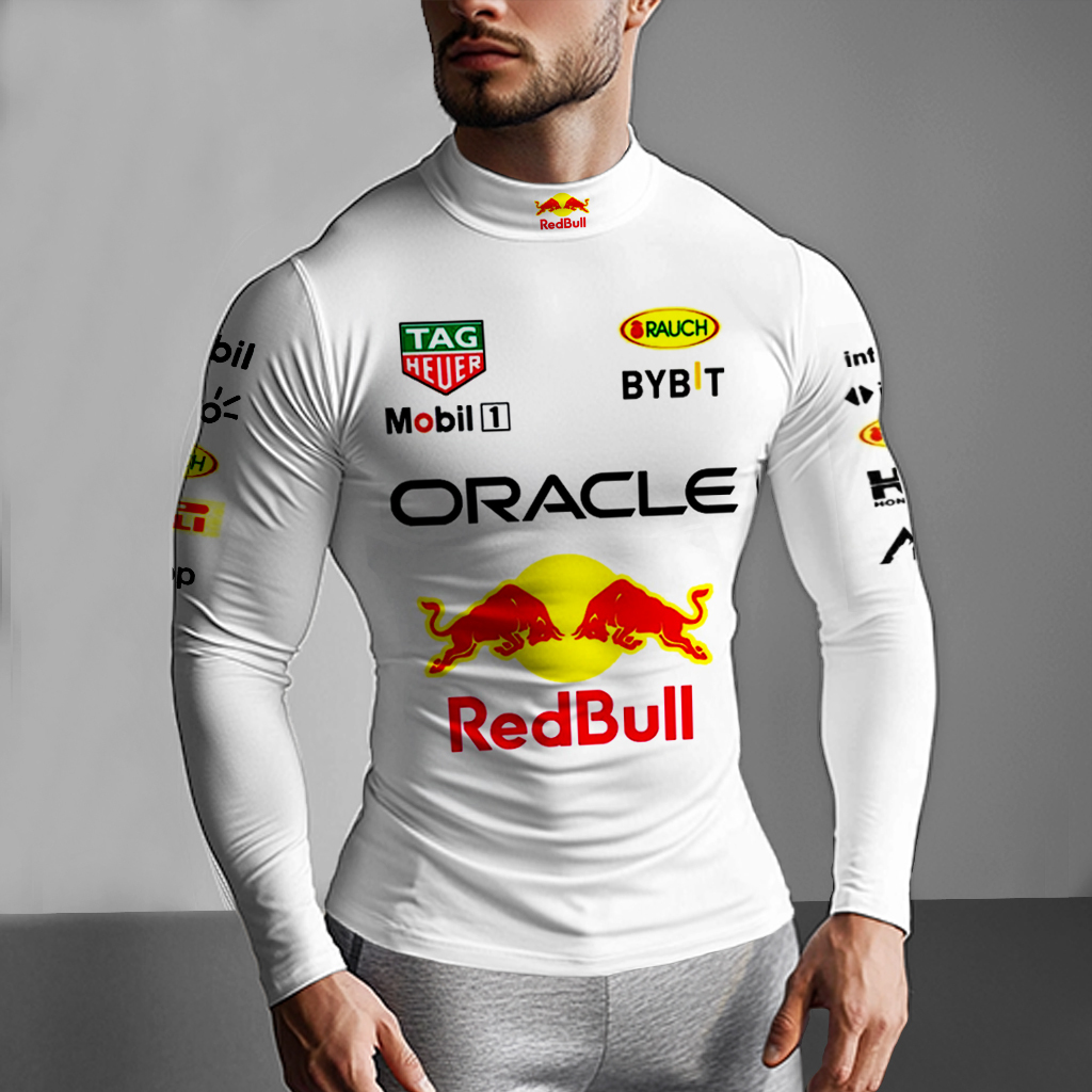 Men's Racing Slim Fit Compression Long Sleeve T-Shirt-Unitsen