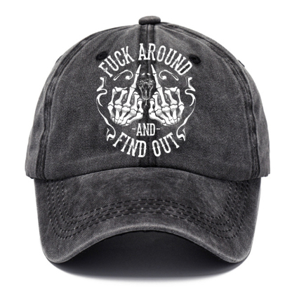 We The People Are Pissed Off Printed Baseball Cap Washed Cotton Hat-Unitsen