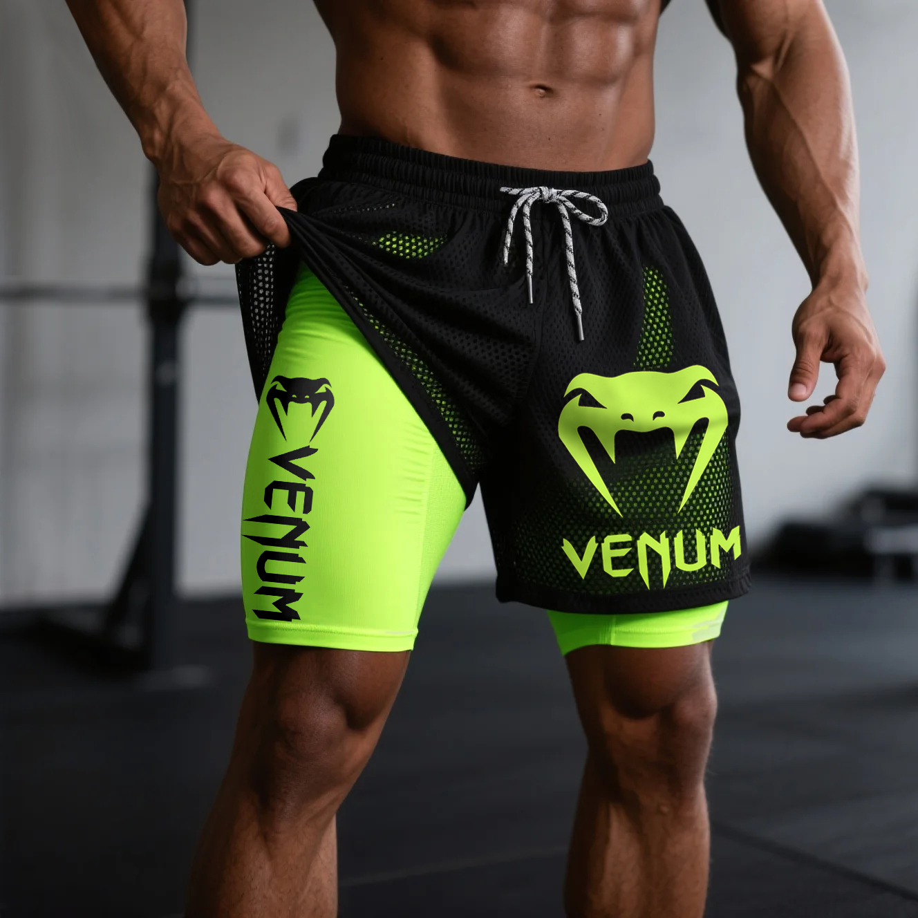 Venum Fitness Double Mesh Shorts Ultimate Fighting Double Shorts-Unitsen