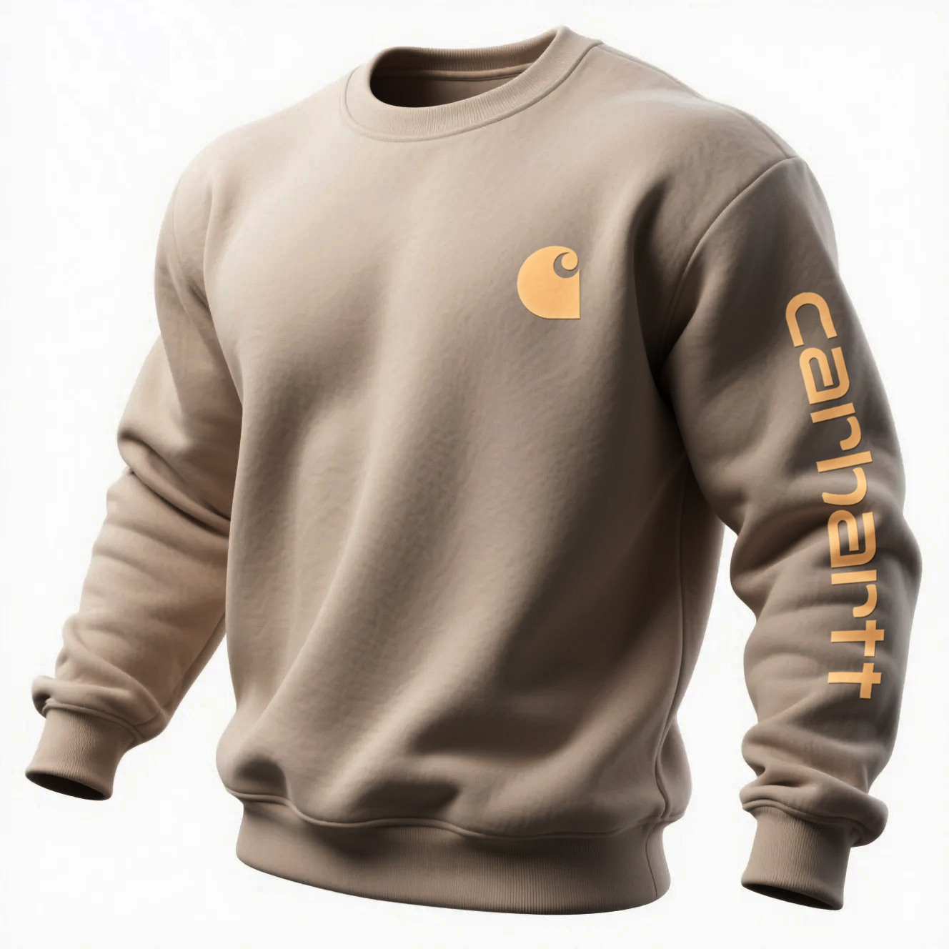 Carhartt Men's Loose Casual Crew Neck Sweatshirt-Unitsen