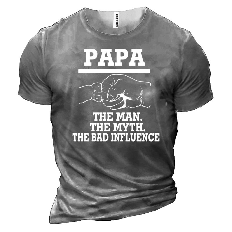 Pa Pa Men's Cotton T-Shirt-Unitsen