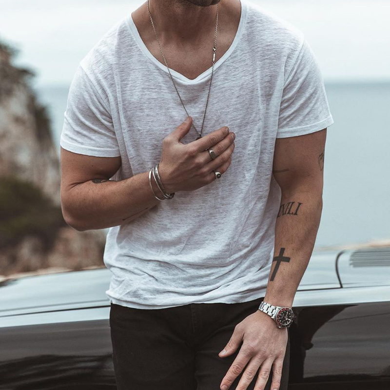 Solid Color Lazy Loose T-Shirt-Unitsen