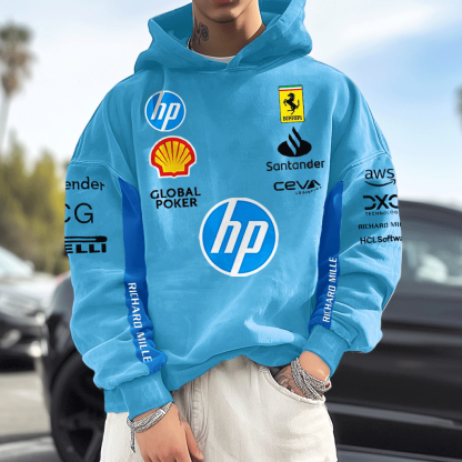 Unisex Vintage Racing Team Hoodie-Unitsen