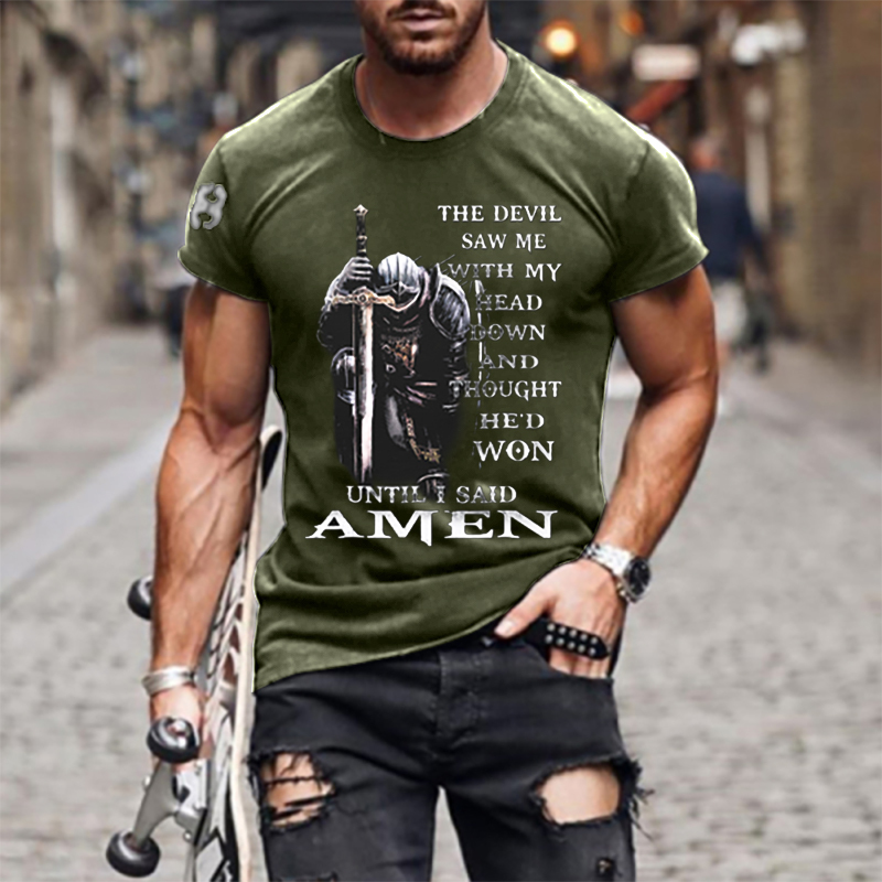 The Devil Saw Me With My Head Down And Thought He'd Won Men's T-shirt-Unitsen