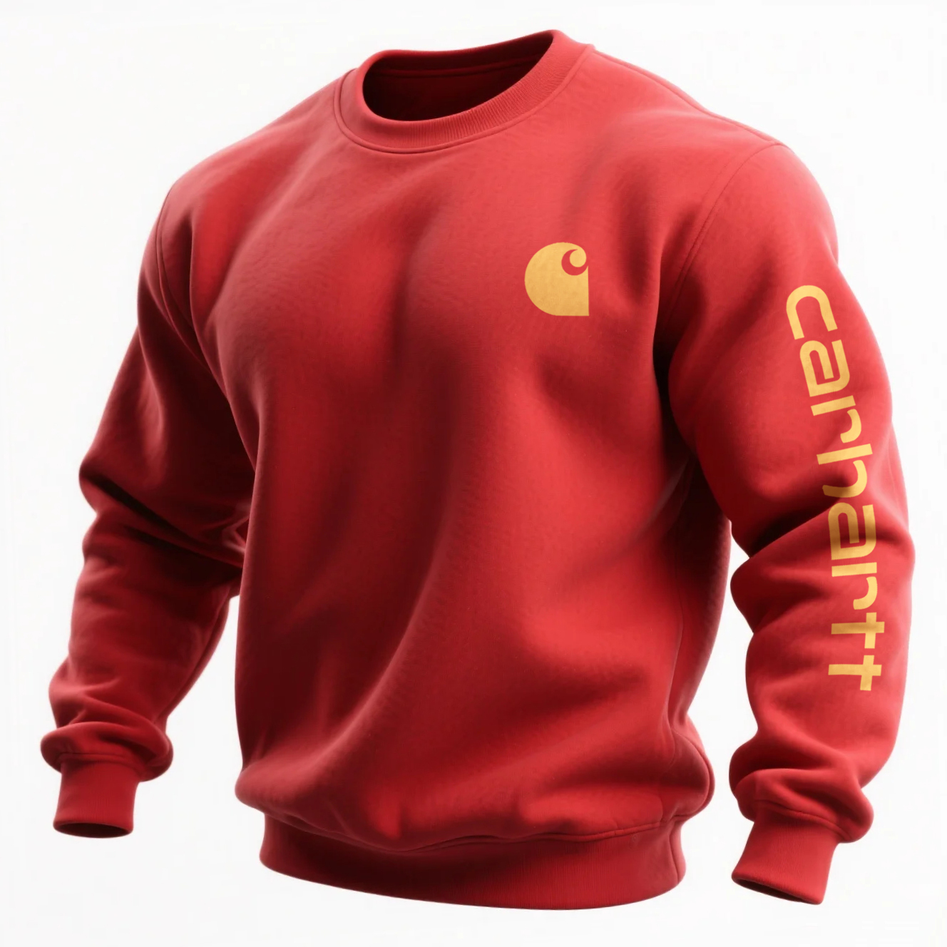 Carhartt Men's Loose Casual Crew Neck Sweatshirt-Unitsen