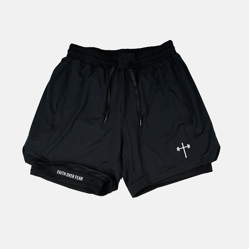 Faith Over Fear Liner Shorts-Unitsen