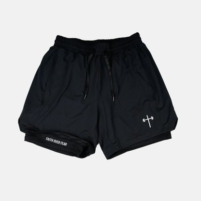 Faith Over Fear Liner Shorts-Unitsen
