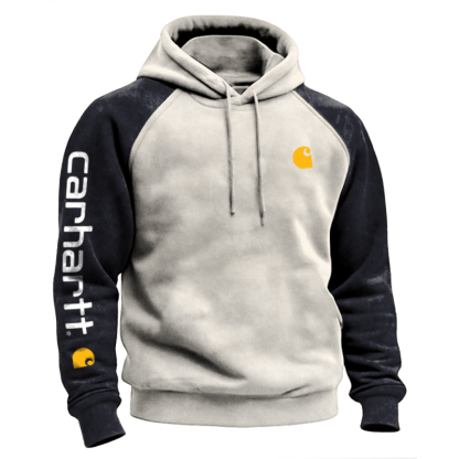 Austenitic Fleece For Warmth Stylish Contrast Color Hoodie For Everyday Wear-Unitsen