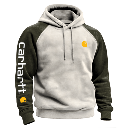 Austenitic Fleece For Warmth Stylish Contrast Color Hoodie For Everyday Wear-Unitsen