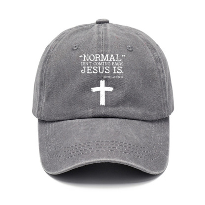 Normal Isn't Coming Back But Jesus Is Revelation 14 Sun Hat-Unitsen