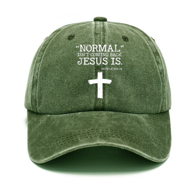 Normal Isn't Coming Back But Jesus Is Revelation 14 Sun Hat-Unitsen