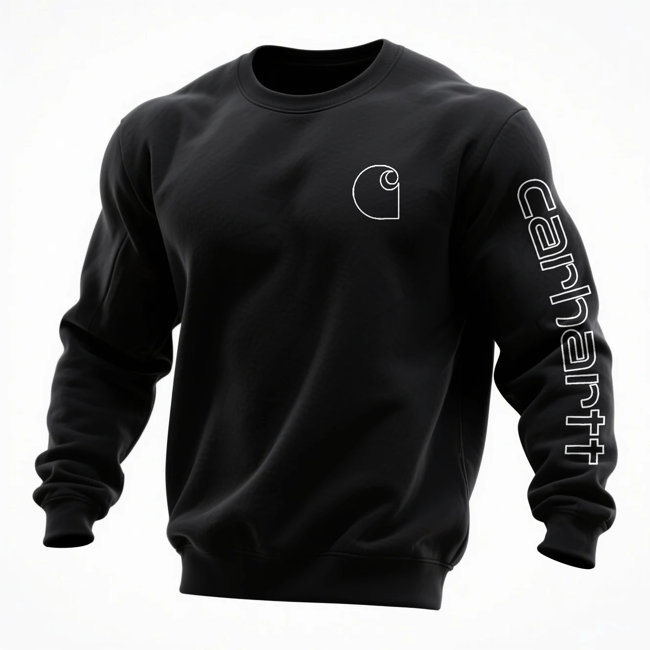 Men's Loose Casual Crew Neck Sweatshirt-Unitsen