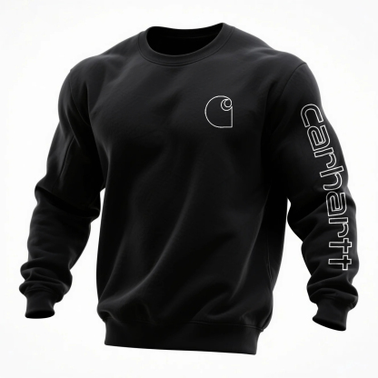 Men's Loose Casual Crew Neck Sweatshirt-Unitsen