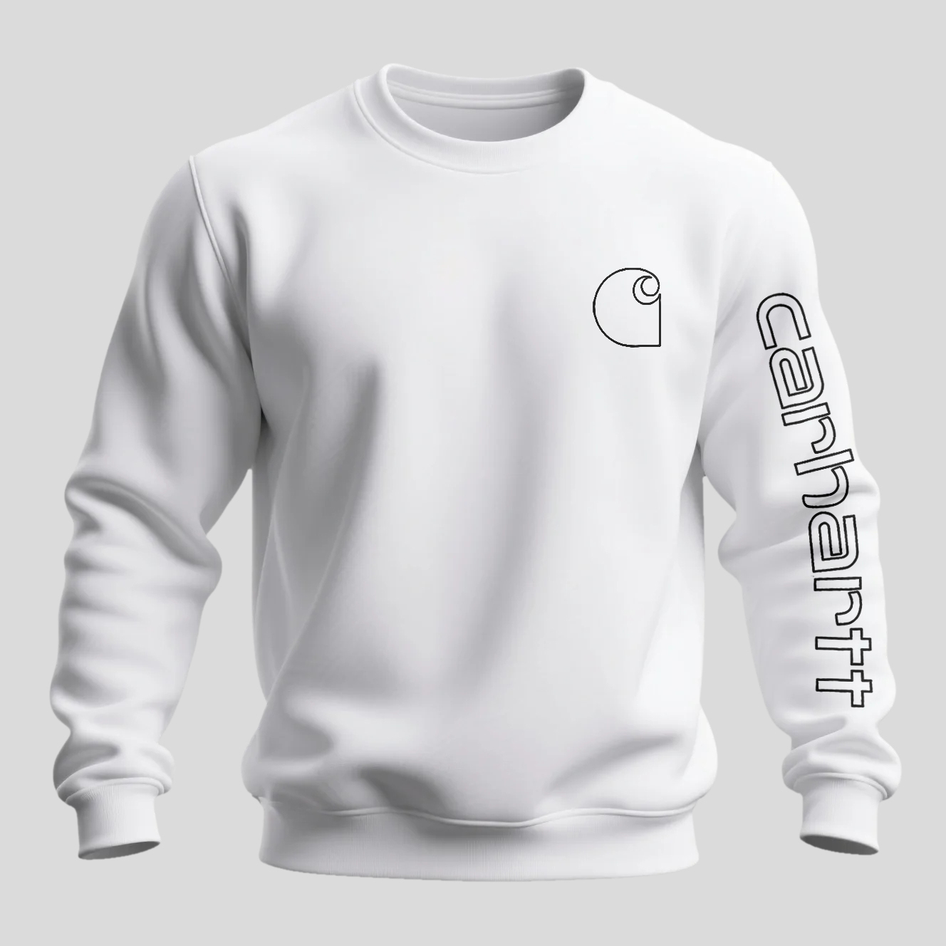 Men's Loose Casual Crew Neck Sweatshirt-Unitsen