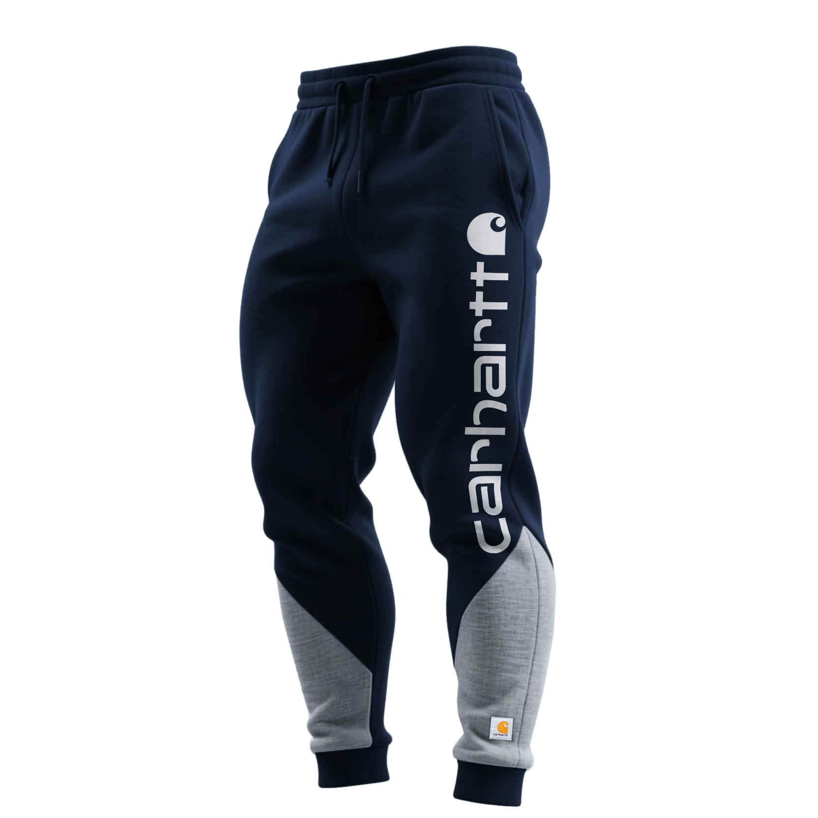 Carhartt Men's Contrast Color Stitching Elastic Waist Drawstring Trousers-Unitsen