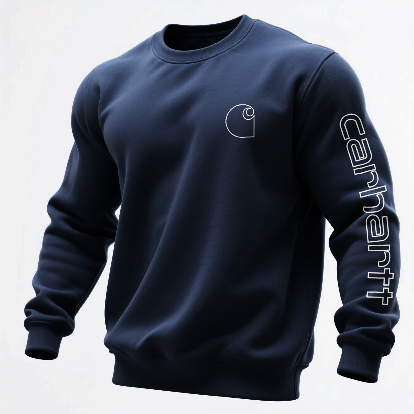 Men's Loose Casual Crew Neck Sweatshirt-Unitsen