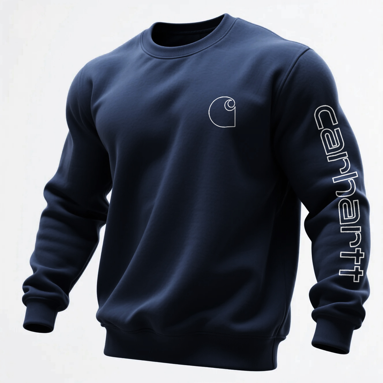 Men's Loose Casual Crew Neck Sweatshirt-Unitsen