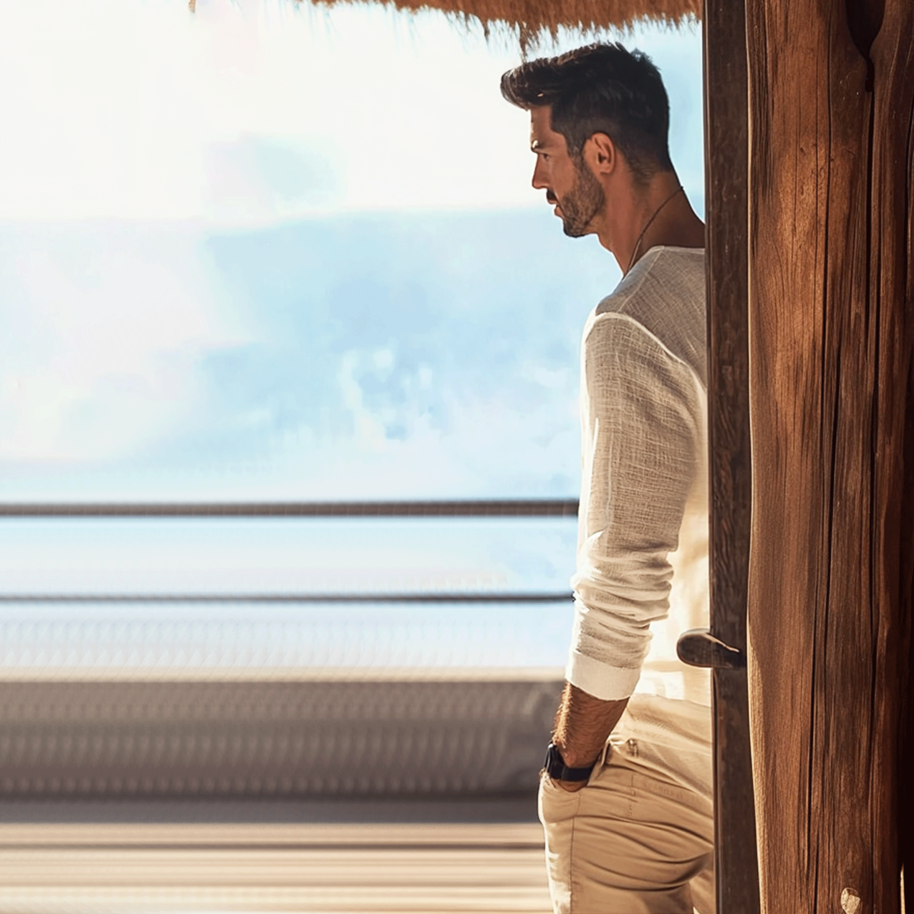 Men's Basic Plain Breathable Long Sleeve T-shirt-Unitsen