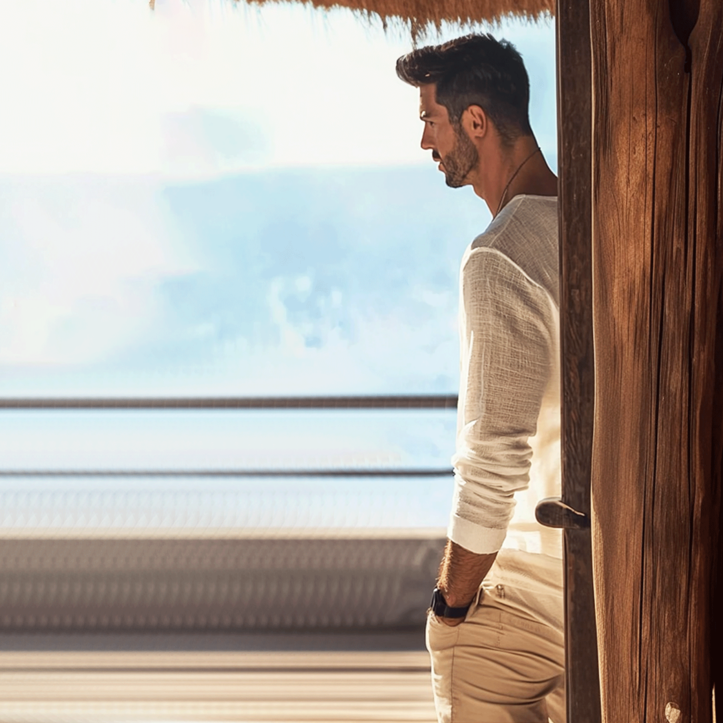 Men's Basic Plain Breathable Long Sleeve T-shirt-Unitsen