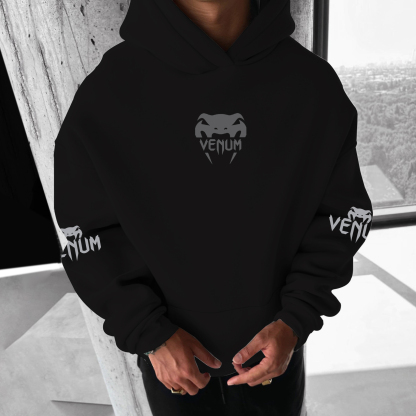 Unisex Competitive Fitness And Combat Sports Logo Printed Casual Hoodie-Unitsen