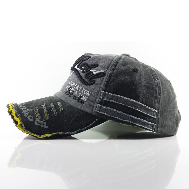 Old Bull Head Explosive Baseball Cap Washed Men and Women Sun Hat-Unitsen