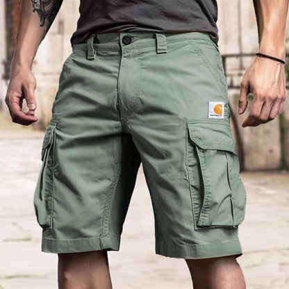 Men's Outdoor Khaki Cargo Shorts-Unitsen