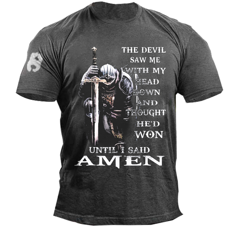 The Devil Saw Me With My Head Down And Thought He'd Won Men's T-shirt-Unitsen