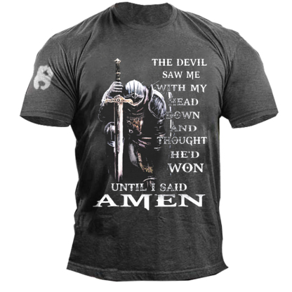The Devil Saw Me With My Head Down And Thought He'd Won Men's T-shirt-Unitsen