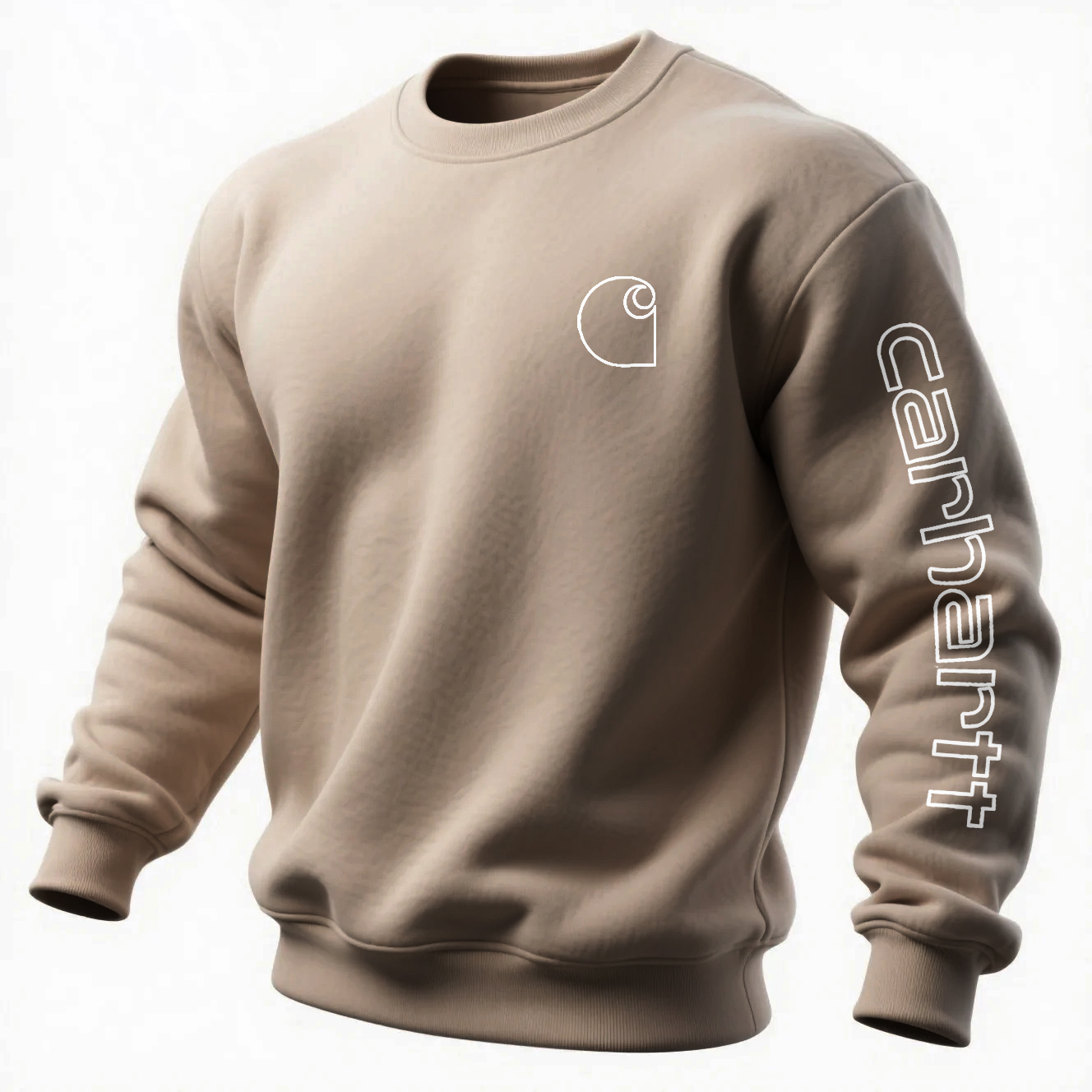 Men's Loose Casual Crew Neck Sweatshirt-Unitsen