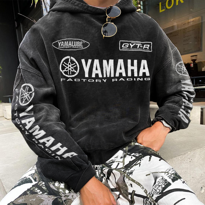 Vintage Yamaha Racing Hoodie-Unitsen
