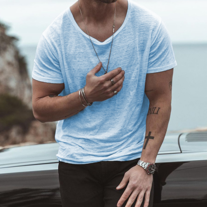 Solid Color Lazy Loose T-Shirt-Unitsen