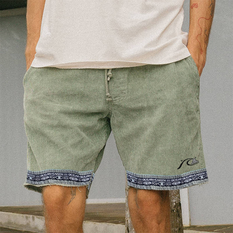 Vintage Corduroy Surf Shorts-Unitsen
