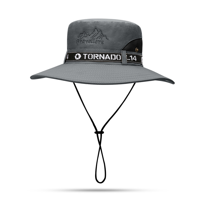 UPF 50+ Summer Hats Men Sun Protector UV-proof Breathable Bucket Hat Large Wide Brim Hiking Outdoor Fishing Beach Cap-Unitsen