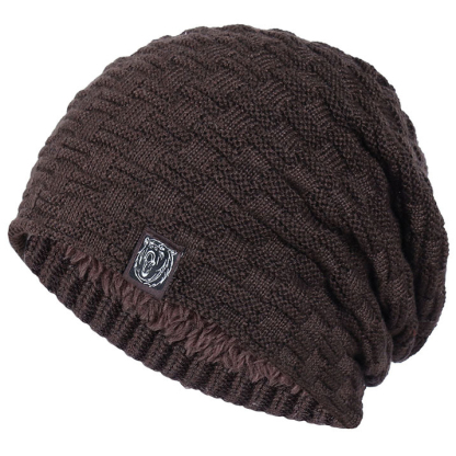 Men's Outdoor Skiing Cashmere Thick Wool Hat Knitted Hat-Unitsen