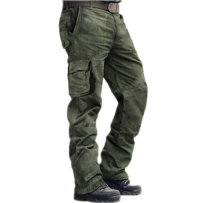 Men's Outdoor Multi-bag Cotton Sports Casual Cargo Pants-Unitsen