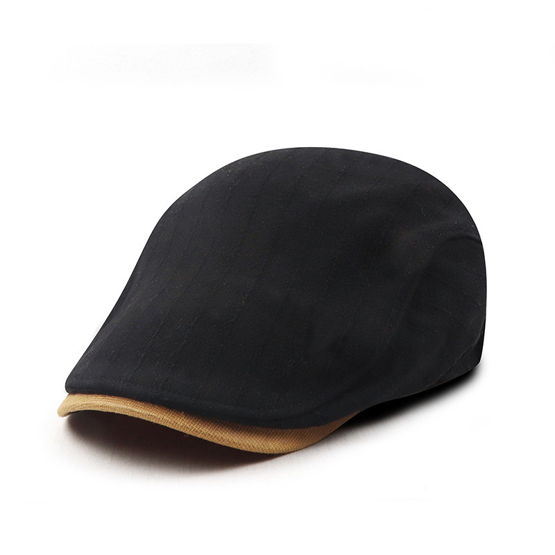 Men's Retro Color Blocke Peaked Beret-Unitsen