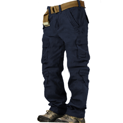 Men's Multi-pocket Outdoor Cotton Cargo Pants-Unitsen