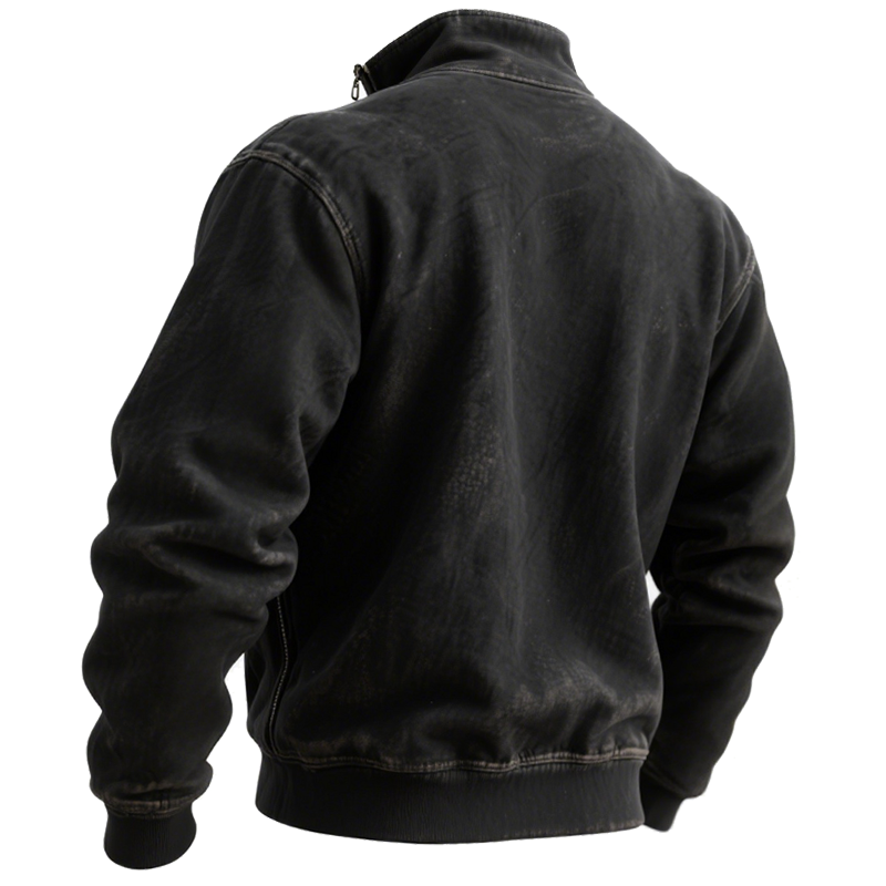 Carhartt Men's Vintage Black Quarter-Zip Sweatshirt-Unitsen