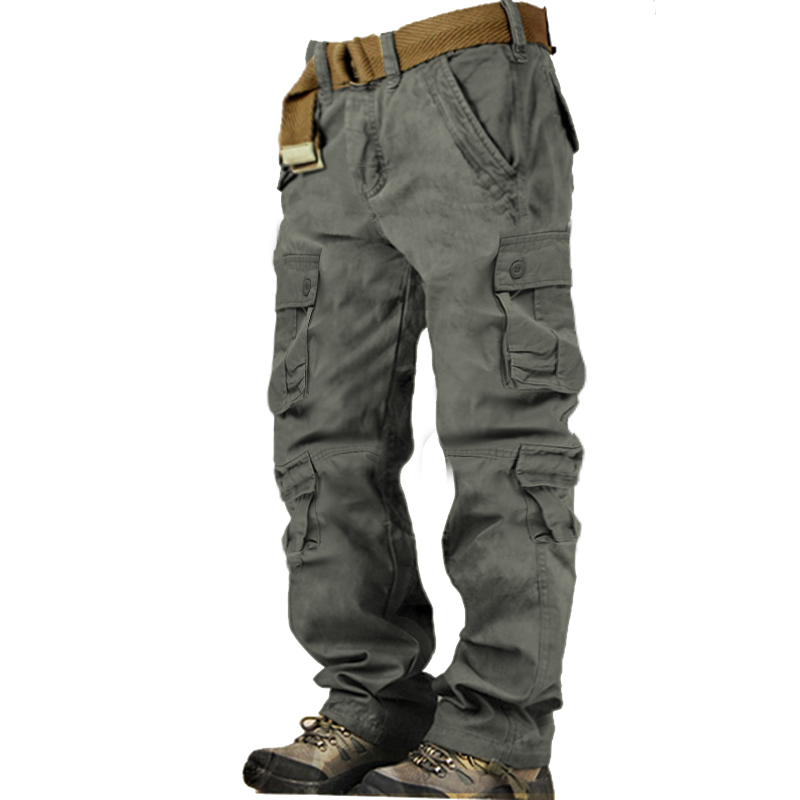 Men's Multi-pocket Outdoor Cotton Cargo Pants-Unitsen